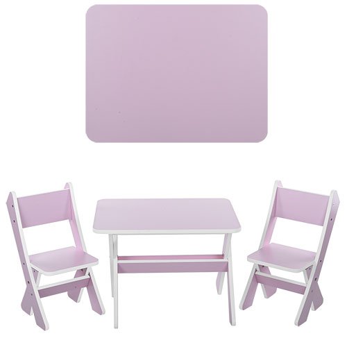 Детский столик со стульчиками Bambi Розовый (М 2101-04)