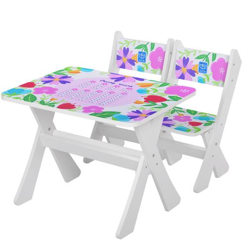 Столик со стульчиками Bambi Цветочки (М 2100-22)