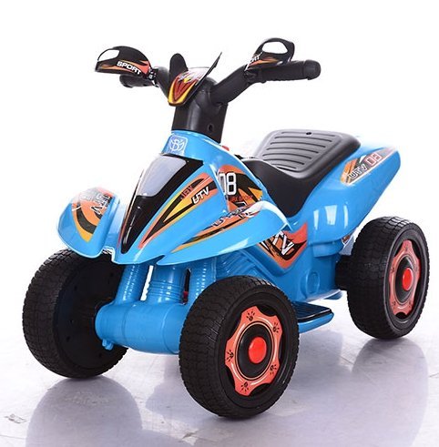Толокар-мотоцикл Bambi Синий (M 3560E-4) с мотором