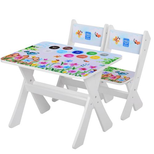 Детский столик со стульчиками Пейзаж (М 2100-19)