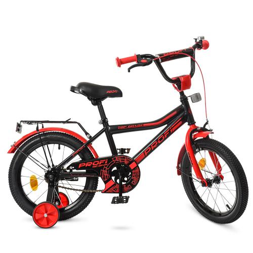Детский двухколесный велосипед Profi Top Grade 16" (Y16107) с с дополнительными колесами