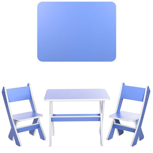 Детский столик со стульчиками Bambi Голубой (М 2101-02)
