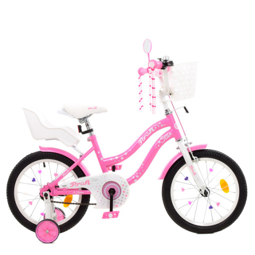 Детский двухколесный велосипед Profi Star 16" (Y1691-1K) с дополнительными колесами фото 2