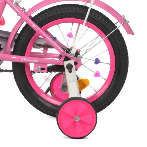 Велосипед детский PROF1 -12 д. Princess, SKD75, розовый (Y1211-1) фото 6
