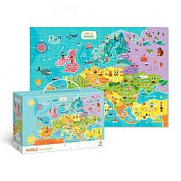 Пазлы картонные "Карта Европы" Dodo англ. версия (300124)