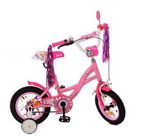 Детский двухколесный велосипед Profi Bloom 12" (Y1221) с дополнительными колесами