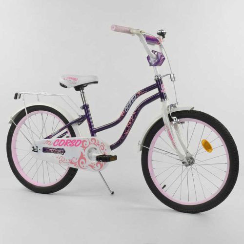 Двухколесный велосипед 20" Corso (Т-09310) Фиолетовый
