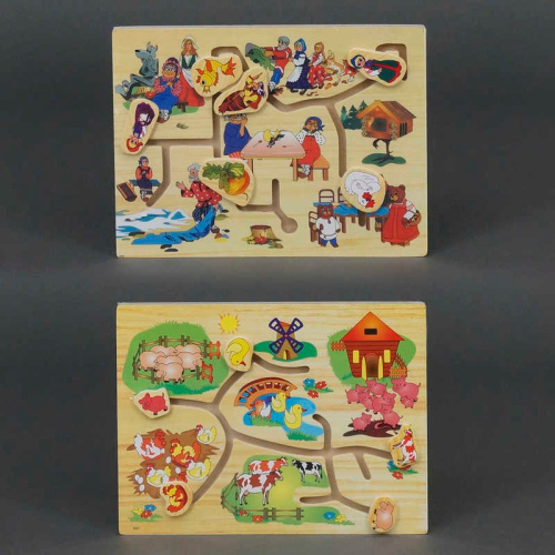 Деревянная игра "Лабиринт" - 2 вида (779-604)