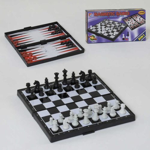 Шахматы магнитные "3 в1" (JH 618-25)