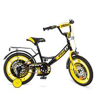 Велосипед детский двухколесный PROF1 Original boy 18д. (Y1843)черно-желтый