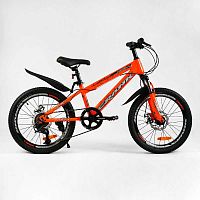 Детский спортивный велосипед 20' Corso «CRANK» CR-20303 (1) стальная рама, оборудование LTWOO-A2, 7 скоростей, собран на 75%