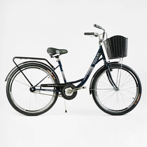 Велосипед городской Corso "TRAVEL" 26" (TR-26358) темно-зеленый
