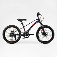 Детский спортивный велосипед 20" дюймов Corso F35 MG-20563 (1) магниевая рама, Shimano Revoshift 7 скоростей, собран на 75%
