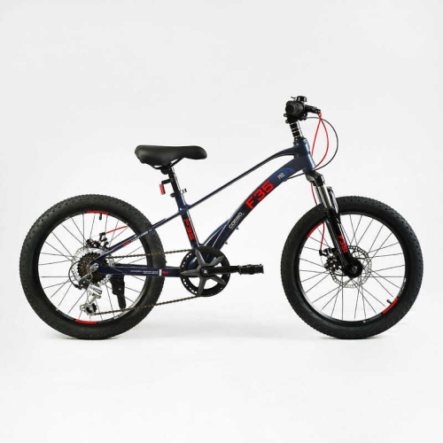 Детский спортивный велосипед 20" дюймов Corso F35 MG-20563 (1) магниевая рама, Shimano Revoshift 7 скоростей, собран на 75%