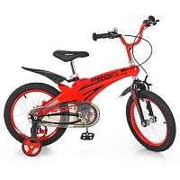Велосипед двухколесный Profi Projective 16" Красный (LMG16123) с дополнительными колесиками