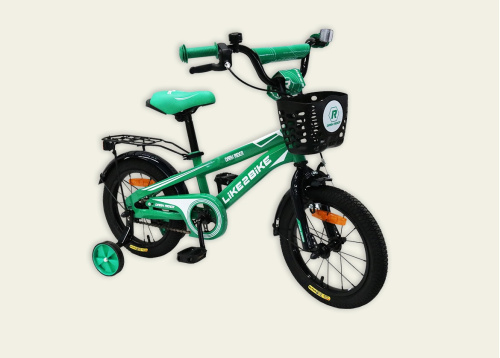 Двухколесный велосипед Like2bike Dark Rider 14'' (201403) со звонком