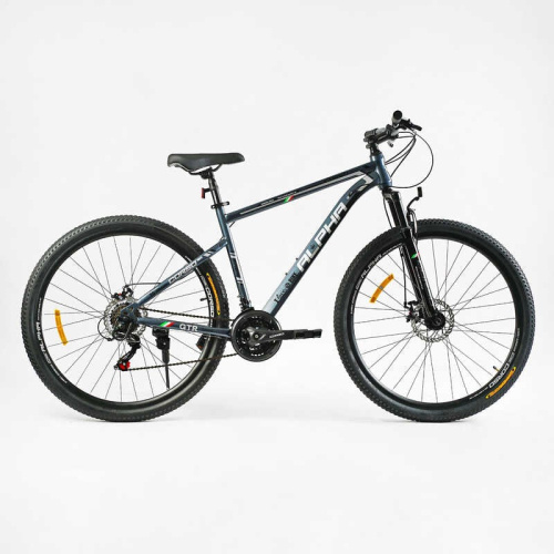 Велосипед Спортивный Corso 29" дюймов «ALPHA» LF-29360 (1) рама стальная 19’’, оборудование Shimano, 21 скорость, собран на 75%