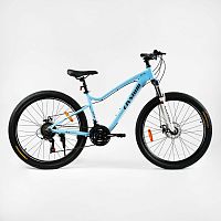 Велосипед Спортивный Corso «ELYSIUM» 27,5" дюймов LS-27311 (1) рама алюминиевая 15,5”, оборудование Shimano 21 скорость, собран на 75%