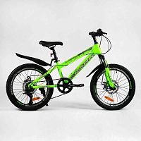 Детский спортивный велосипед 20' Corso «CRANK» CR-20711 (1) стальная рама, оборудование LTWOO-A2, 7 скоростей, собран на 75%