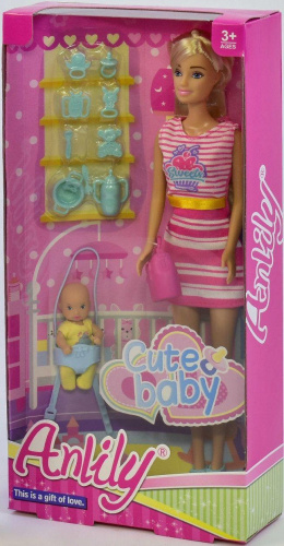 Кукла Anlily Милый малыш (99201) с аксессуарами
