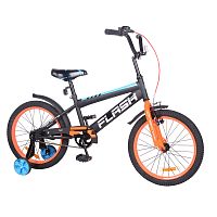 Детский двухколесный велосипед TILLY FLASH 18"  (T-21846 orange)