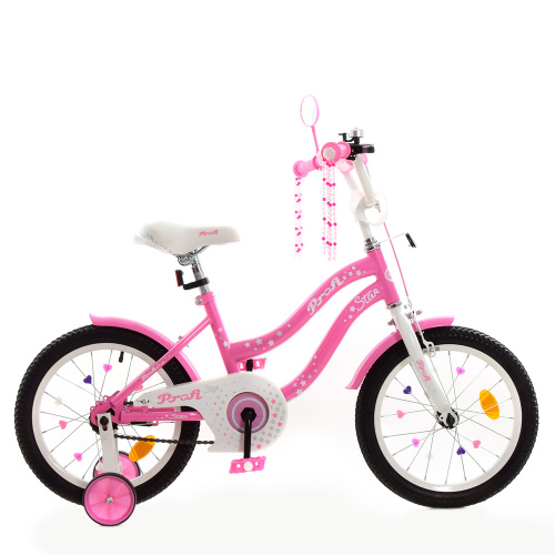 Детский двухколесный велосипед Profi Star 16" (Y1691) с дополнительными колесами фото 2
