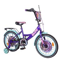 Велосипед двухколесный Tilly Glow 18" (T-218213/1 purple+azure)