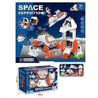 Набор космоса 551-4 (8/2) марсоход, шаттл, ракета, игровые фигурки, отвертка, подсветка, в коробке