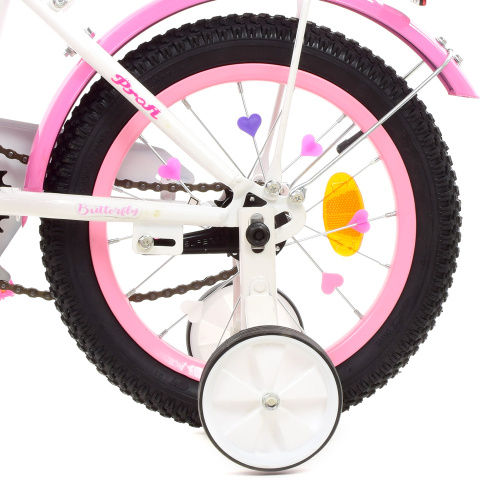 Двухколесный велосипед Profi Butterfly 14" (Y1425) со звонком фото 5