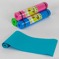Коврик для йоги С 36548, 4 цвета, толщина 6 мм, 178х59х0,6 см