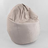 Кресло-мешок "Груша" пенополистероловый шарик, ткань велюр, цвет бежевый ТМ Алекс (102264)