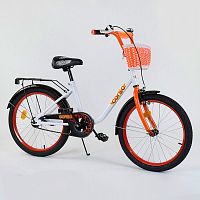 Двухколесный велосипед CORSO 20" (2085) с корзинкой