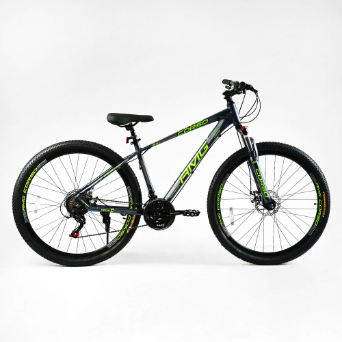 Велосипед Спортивный Corso «AMG» 29" дюймов MG-29470 (1) рама алюминиевая 17", оборудование Shimano 21 скорость, собран на 75%