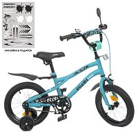 Велосипед детский двухколесный PROF1 Urban 14д. (Y14253-1)бирюзовый матовый