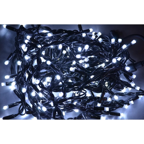 Гирлянда Уличная Штора LED 240, холодный белый, чёрный провод (1-109)