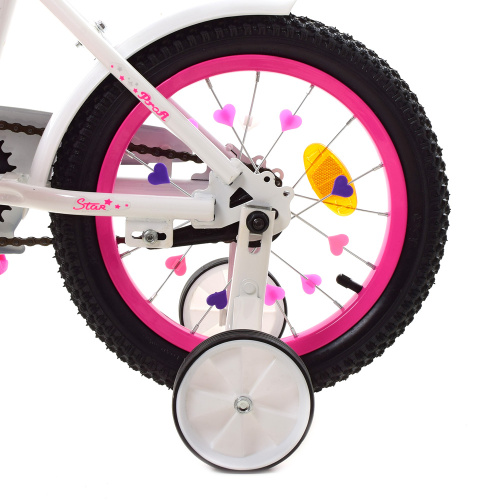 Детский велосипед Profi Star 14" Розовый (Y1494-1K) с корзинкой фото 5