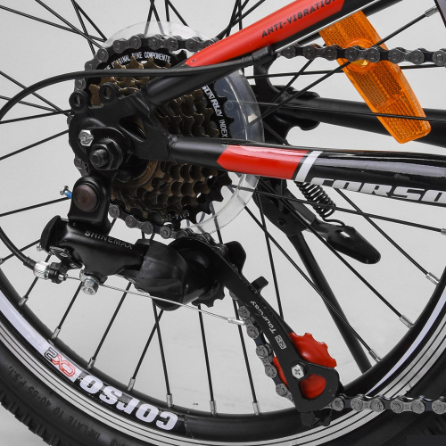 Спортивный велосипед Corso Pulsar 20"  (36287) с металлической рамой фото 6