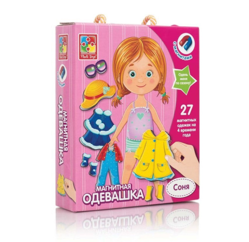 Магнитная игра-одевашка Vladi Toys Соня (VT 3702-03)  на украинском языке