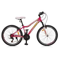 Спортивный велосипед SHIMANO 24" Розовый (G24CARE A24.1) с алюминиевой рамой