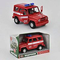 Машина инерционная Уазик Пожарная охрана (9076 Е)