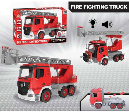Пожарная машина-конструктор (BDL 609 В1) свет, звук