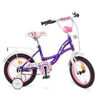 Детский двухколесный велосипед Profi Bloom 14" (Y1422-1) с дополнительными колесами