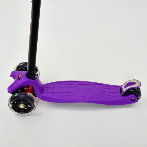 Самокат трехколесный Best Scooter MAXI Фиолетовый (466-113) со световыми эффектами фото 2