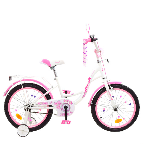 Детский двухколесный велосипед Profi Bloom 18" (Y1825) с дополнительными колесами фото 2