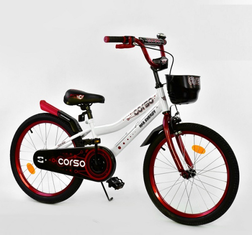 Двухколесный велосипед CORSO 20" (R - 20010) Белый