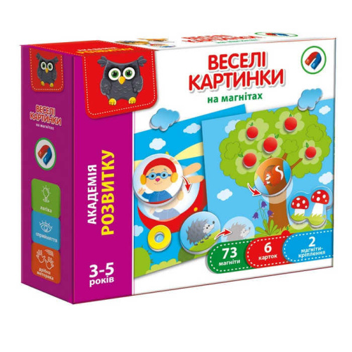 Игра настольная магнитная Веселі картинки (укр) VT 5422-06) Vladi Toys