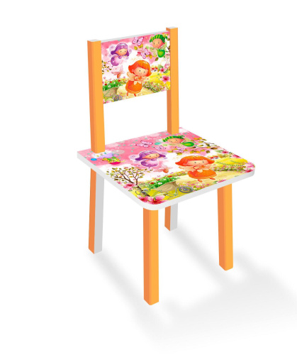 Детский стульчик Феи МДФ (С 124) Оранжевый