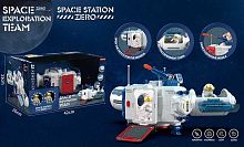Космический набор K 04 (12) "Космическая станция ZERO", свет, звук, 2 космонавта, в коробке