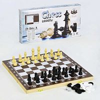 Настольная игра Шахматы 3 в1 (F 22017)