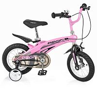 Велосипед двухколесный Profi Projective 12" Розовый (LMG12122) с магниевой рамой